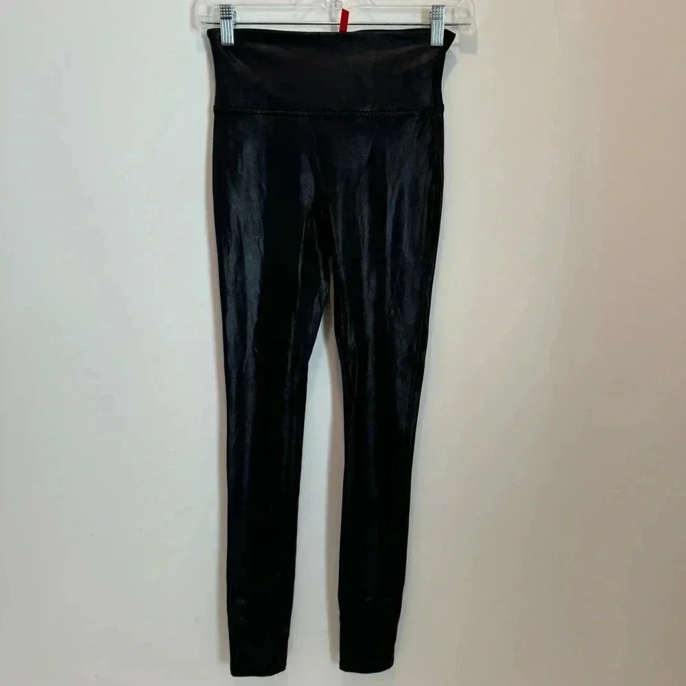 Spanx Faux Leather Leggings size s - Picture 3 of 11